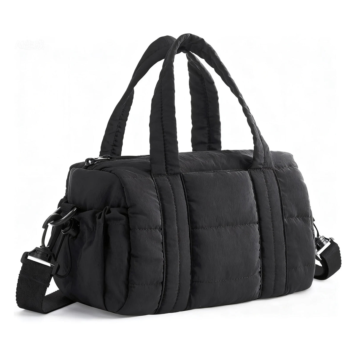 Nylon Quilted Duffle Bag