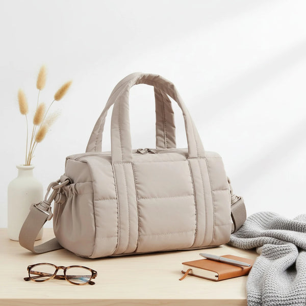 Gesteppte Nylon-Reisetasche