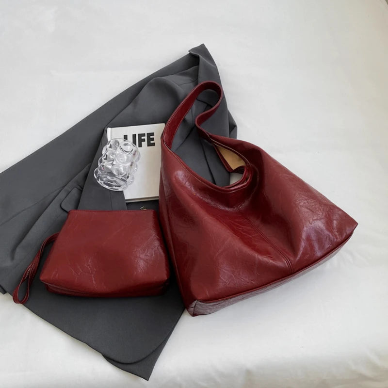 Vintage Soft Leather Hobo
