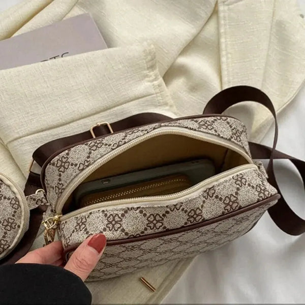 Modern Texture Crossbody Bag